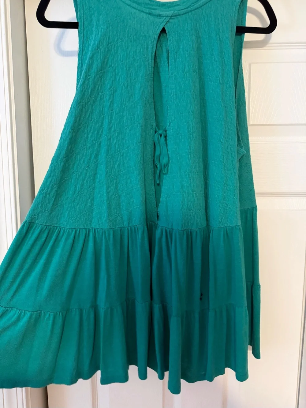 Free People Right On Time Tiered Tunic Tank - Green (medium)